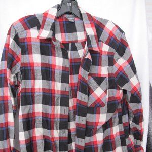 Eddie Bauer Plaid Flannel Shirt - M